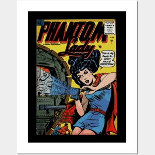 PHANTOM LADY / Vintage Comic Book Posters and Art